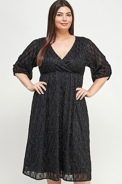 Plus size black hot sale dress near me