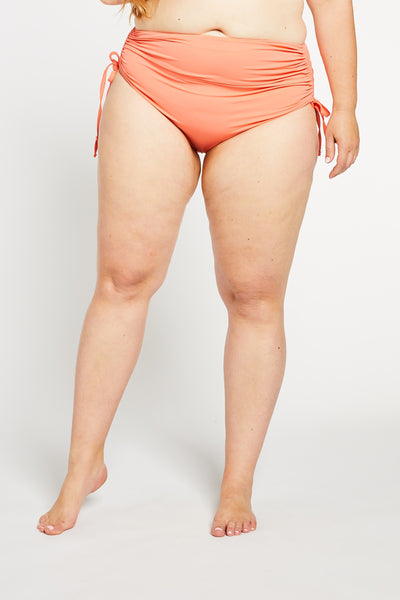 NWT $70 Profile Blush by Gottex Shangri-La Coral Bikini Swimsuit Bottom  Womens S