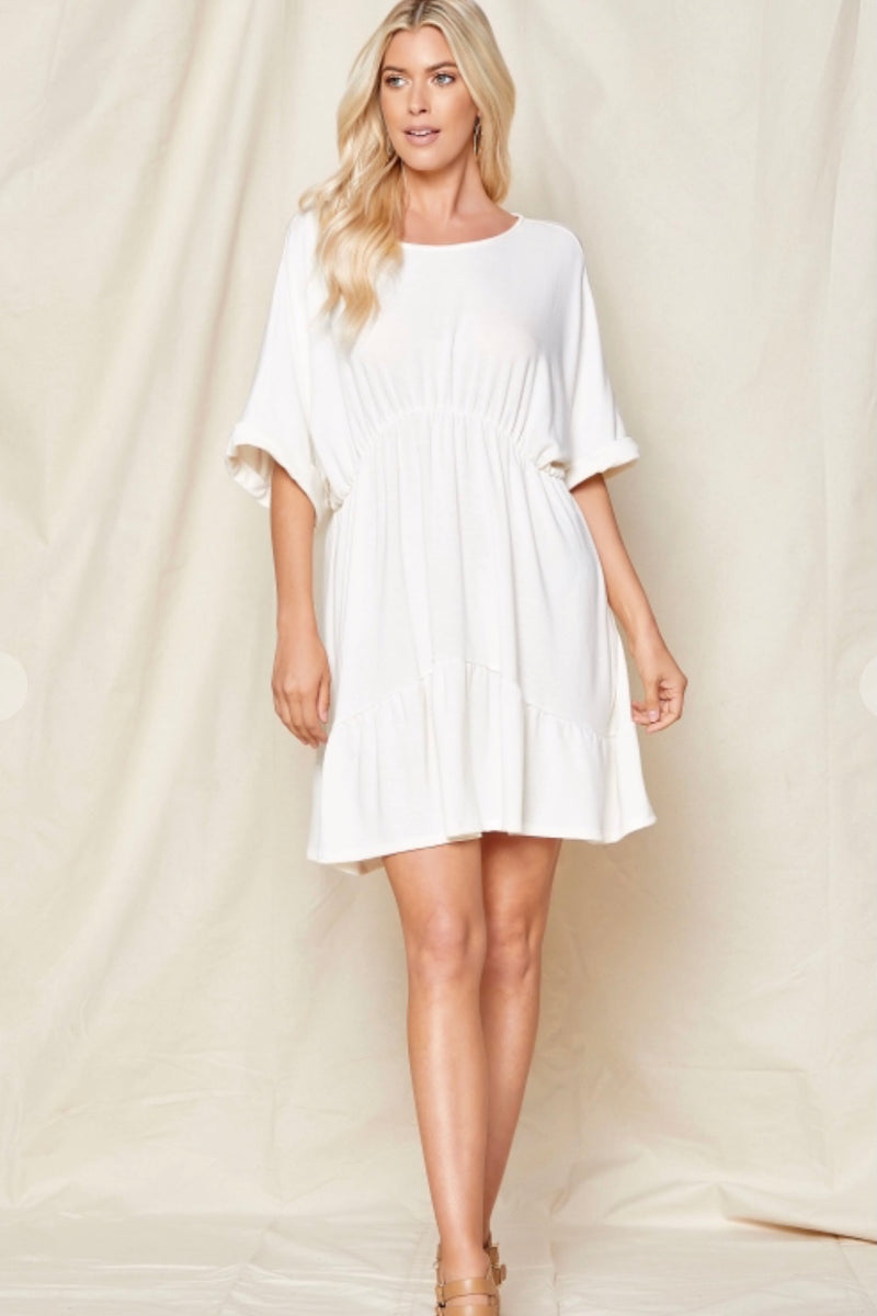 Dolman Sleeve French Terry Dress