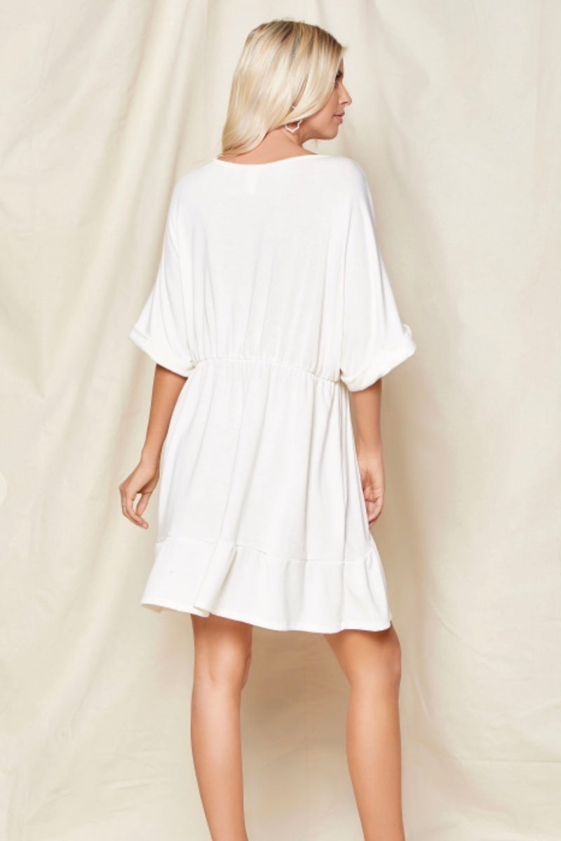 Dolman Sleeve French Terry Dress