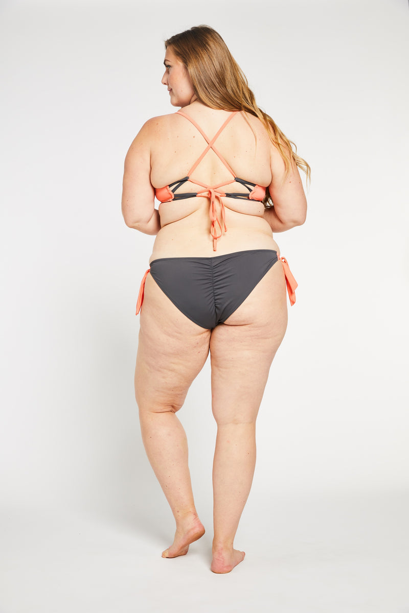 This bathing suit fits 7 sizes and is ethically made and