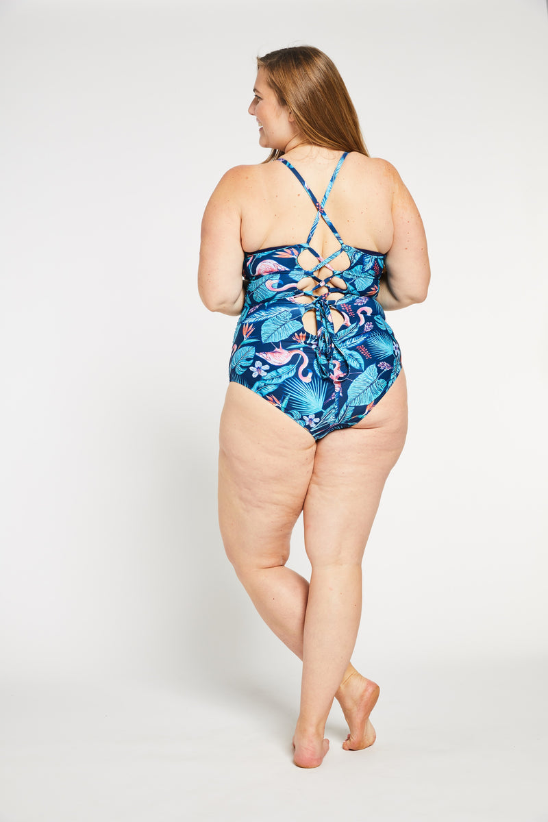 Full Busted One-Piece Swimsuits F Cup, Free Shipping
