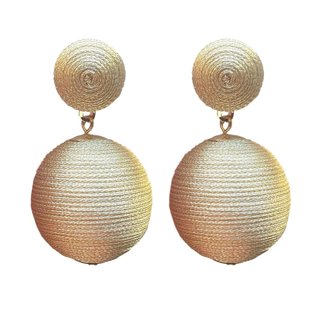 Drop ball hot sale earrings gold