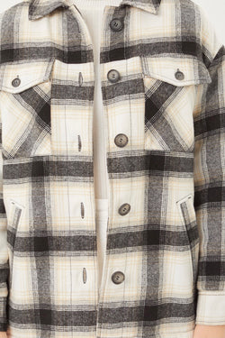 Sherpa Lined Plaid Shacket