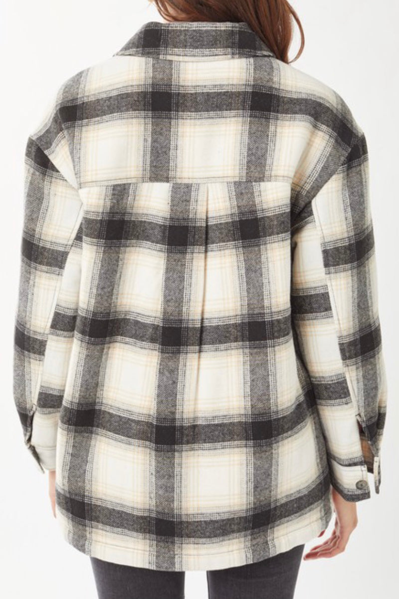 Sherpa Lined Plaid Shacket