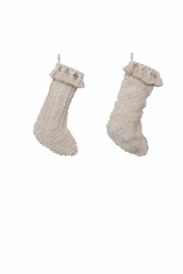 Cotton Slub Stockings Set of 2