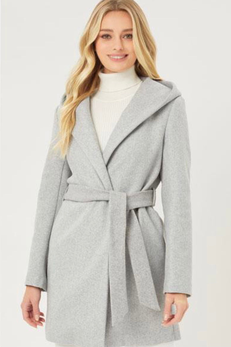 Shay Belted Hooded Coat