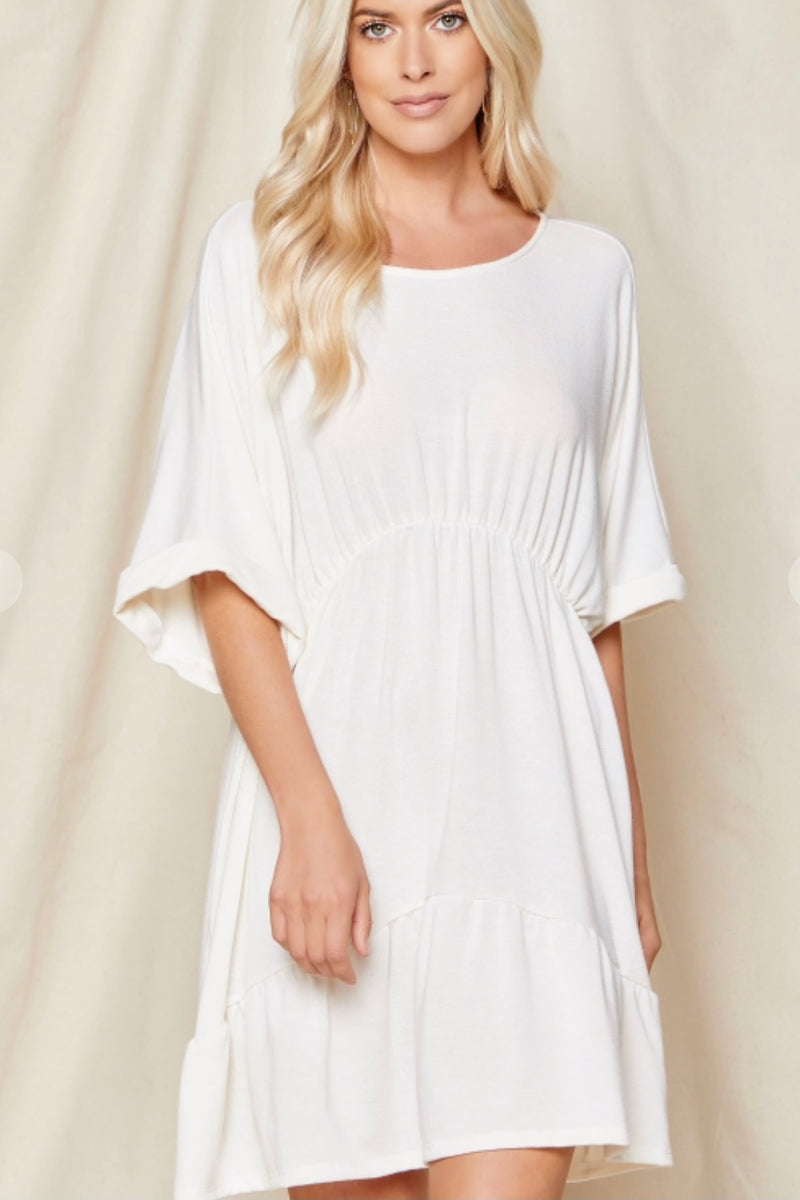 Dolman Sleeve French Terry Dress